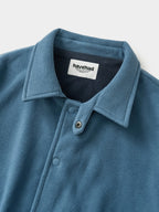Two-tone Strap Fleece Jacket (Blue)