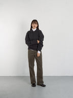 Shaggy Dog Collar Knit (Charcoal)