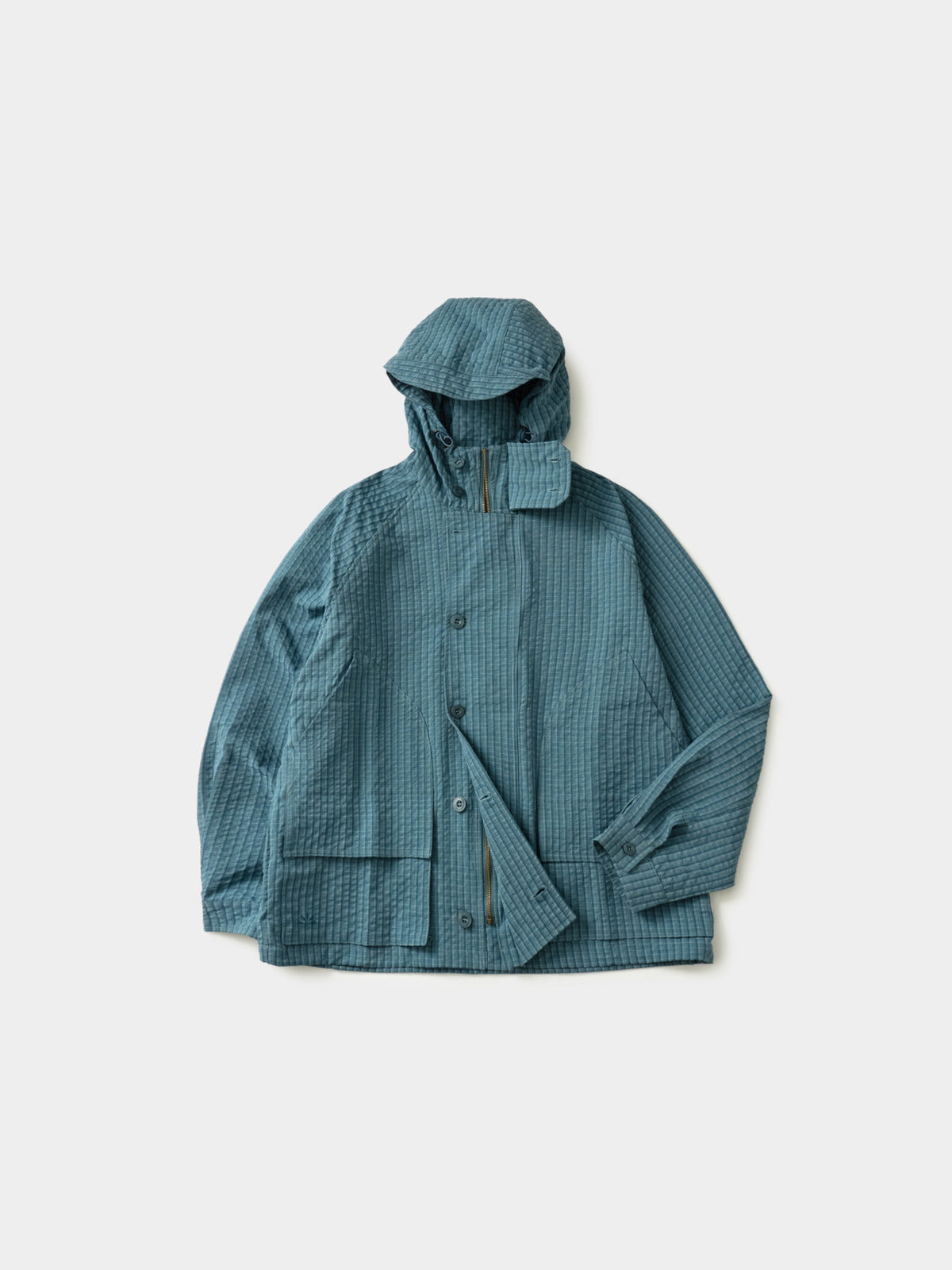 City Commuter Check Wind Jacket (Check Blue)