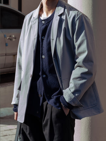 Light Wholegarments Cardigan (Navy)