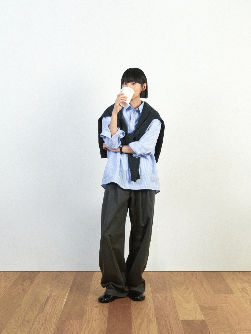 Light Wholegarments Cardigan (Deep Khaki) | Havehad