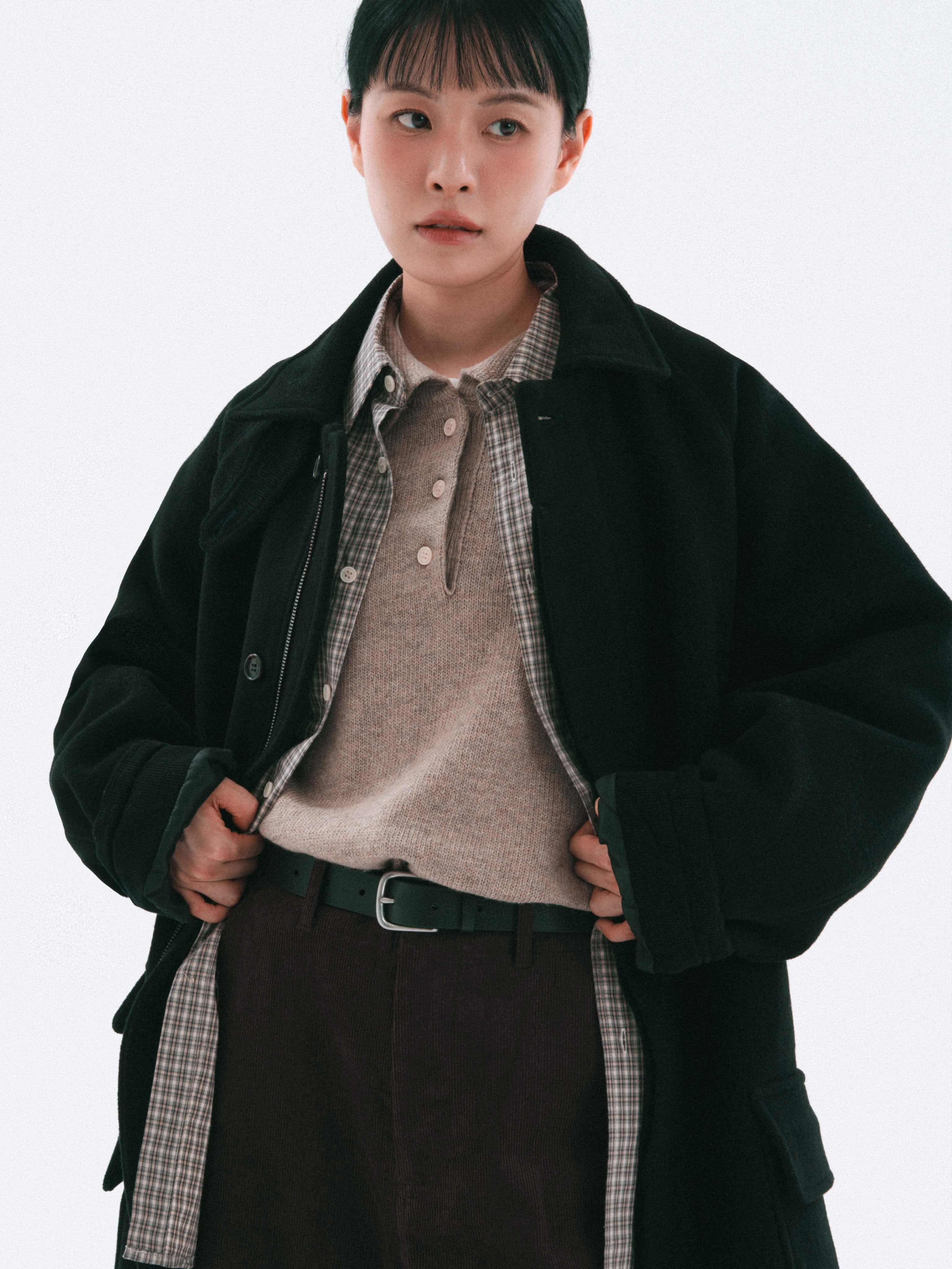 City Wool Half Coat (Black) | Havehad