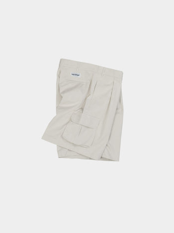 Utility Pin-tuck Cargo Shorts (Ecru)