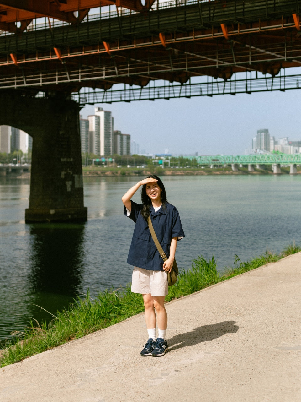 City Summer Light Banding Shorts (Beige)