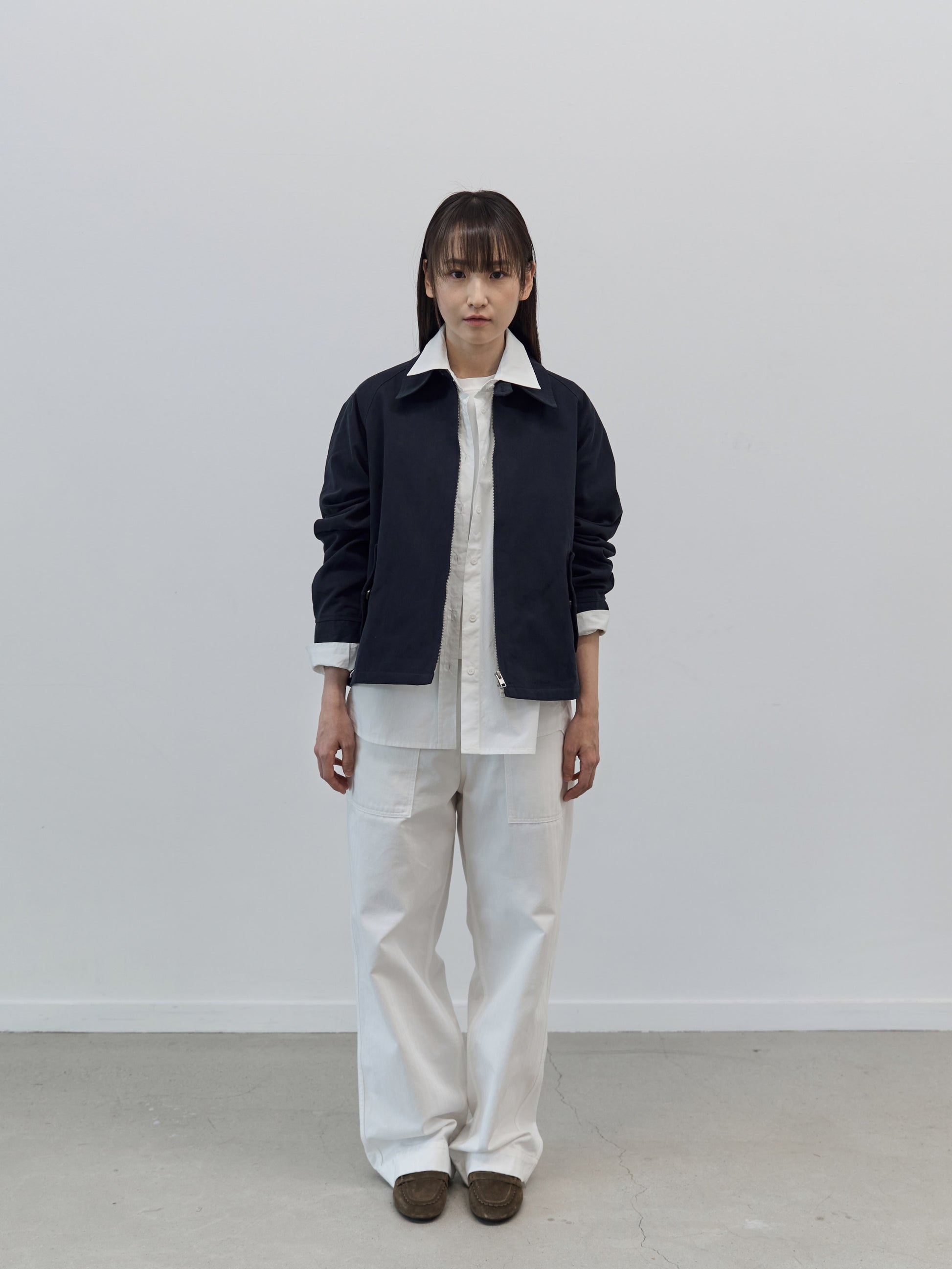 Glen Cotton Drizzler Jacket (Navy)