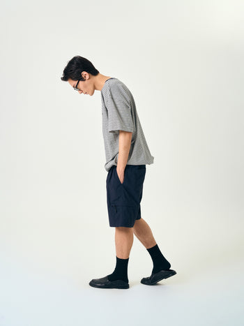 Relaxed Half Stripe String Tee (Stripe White)