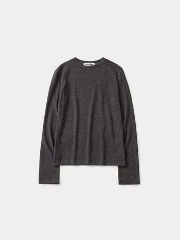 Mellow Slim Long Sleeves T-Shirt (Charcoal)
