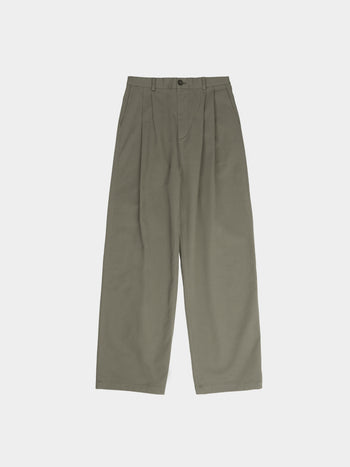 City Worker Pin-tuck Trouser (Khaki Gray)