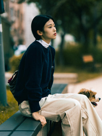 Yak Wool Crewneck Sweater - Gray | A3 (XL)