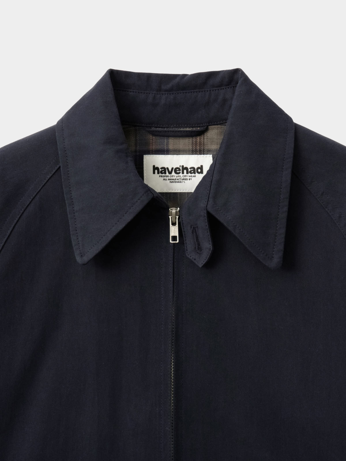Glen Cotton Drizzler Jacket (Navy)