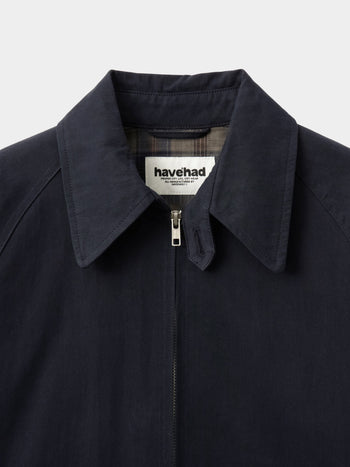 Glen Cotton Drizzler Jacket (Navy)