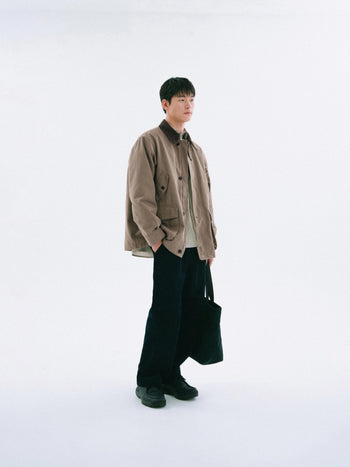 Corduroy Officer Chino Pants (Brown)