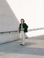 City Worker Pin-tuck Trouser (Black)