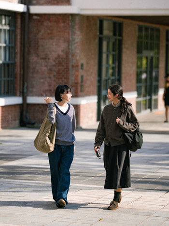 (W)Relaxed Flare Chino Skirt (Black)