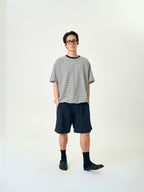 Relaxed Half Stripe String Tee (Stripe White)