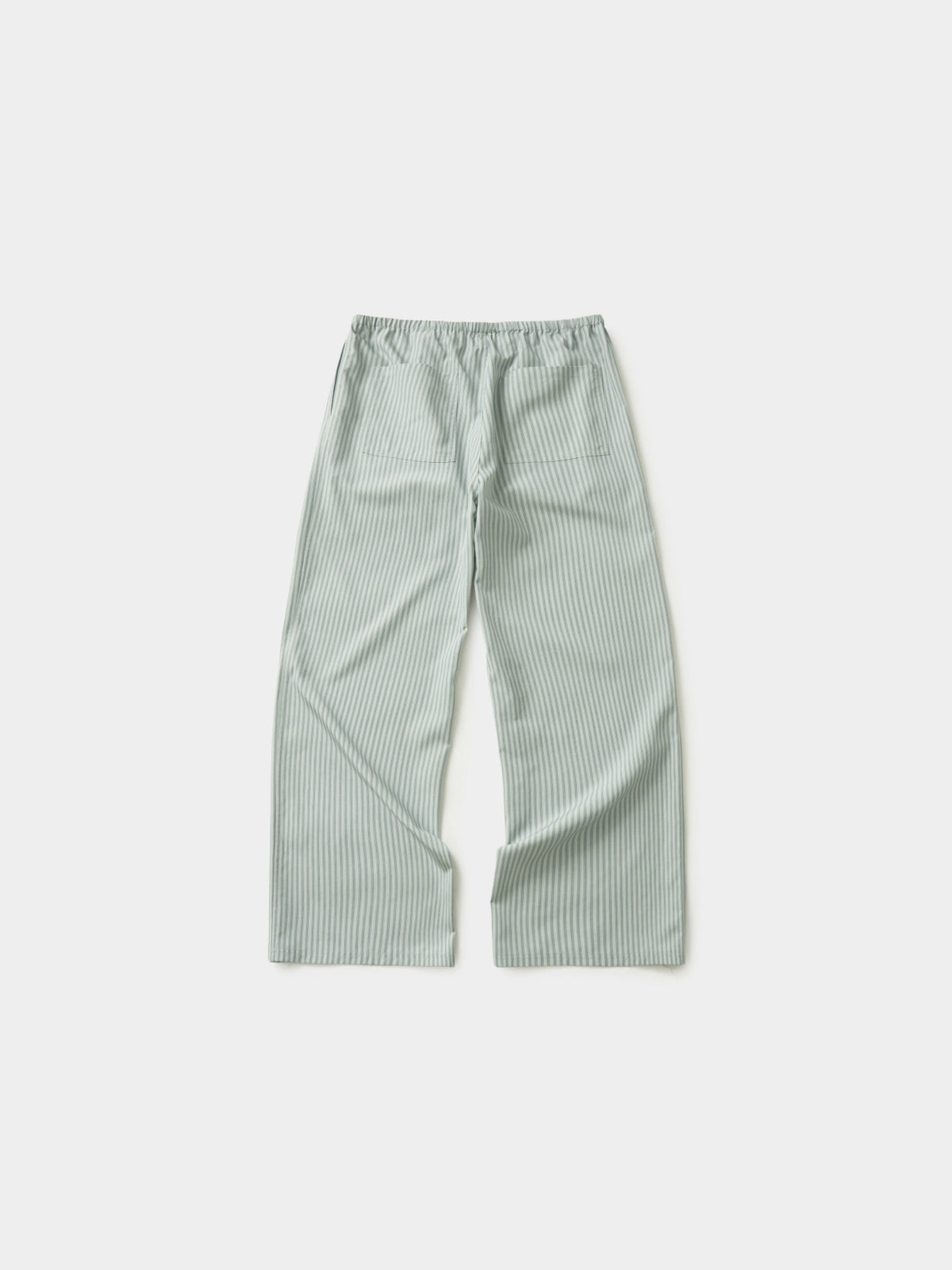 Easy Stripe Banding Pants (Stripe Olive)