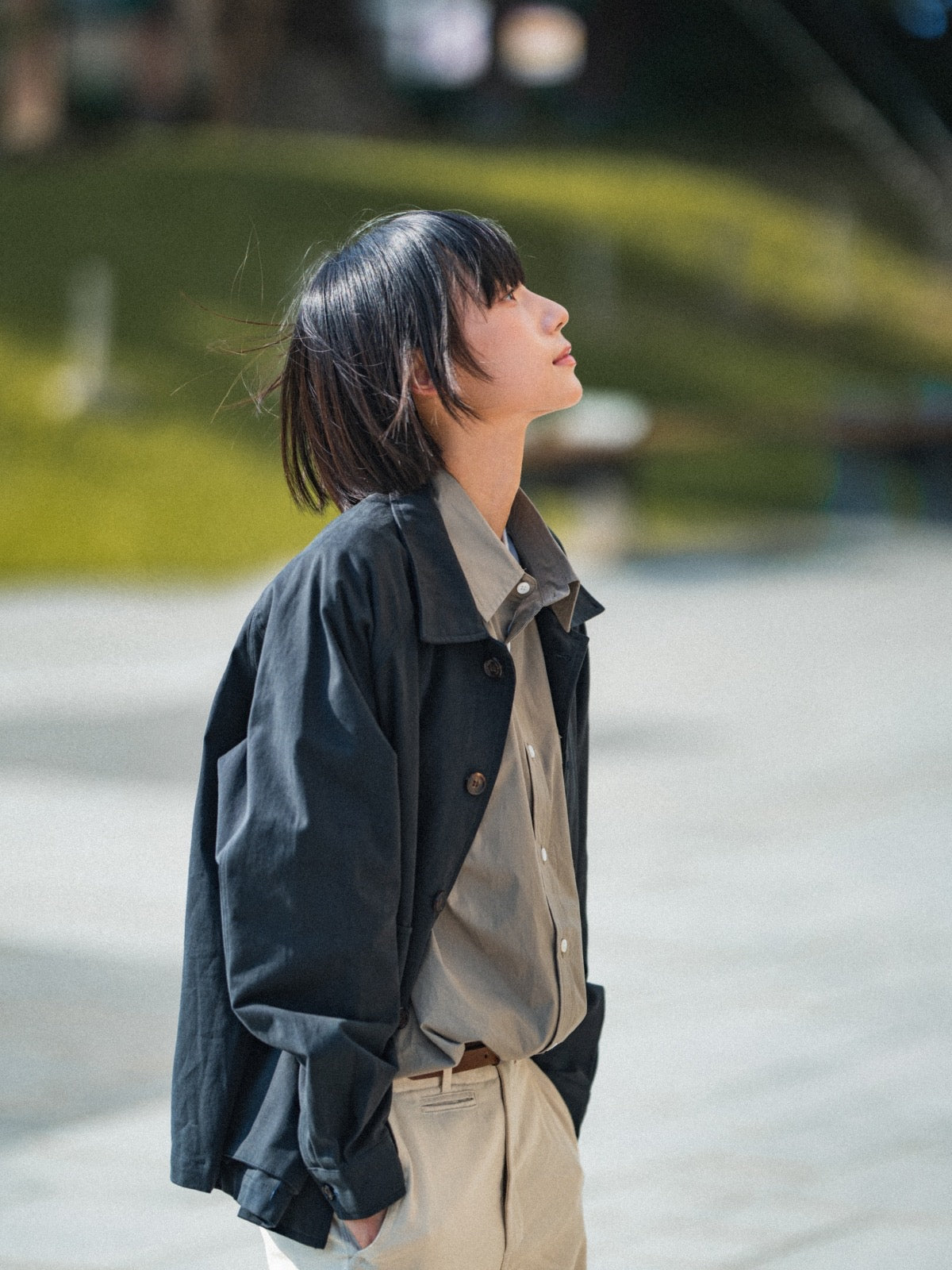 City Worker Club Jacket (Khaki Gray) | Havehad