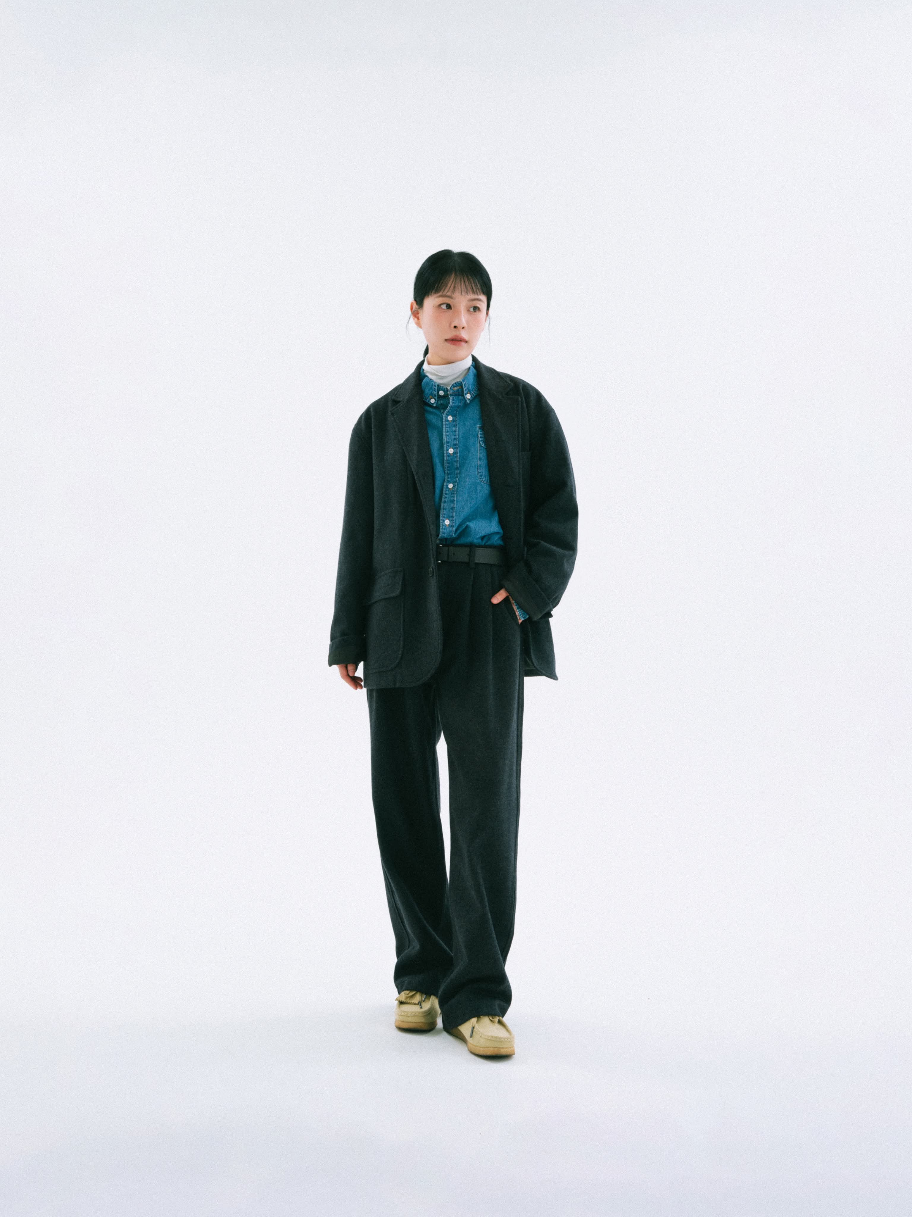 Set) City Wool Set-up (Navy) | Havehad