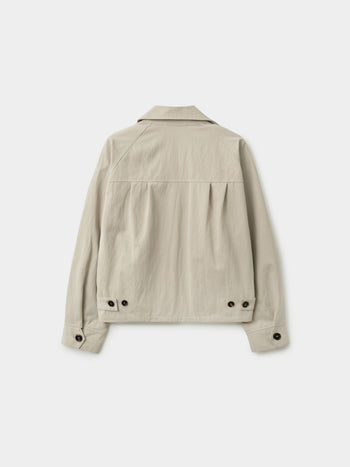 Glen Cotton Drizzler Jacket (Beige)