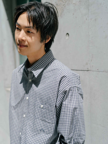 Everyday Classic Check Shirts (Navy)