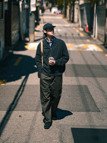 Classic Check Longbill Cap (Navy)