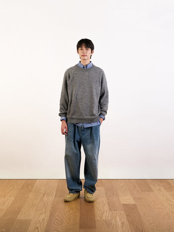 Yak Wool Crewneck Sweater (Deep Green)