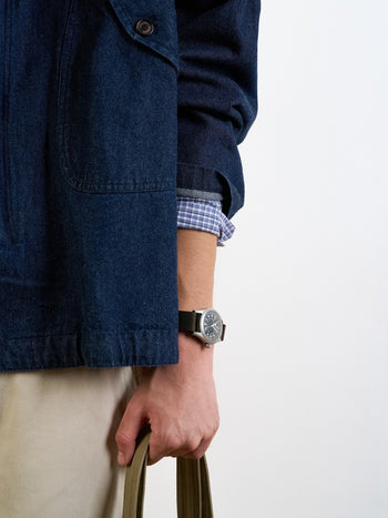 Washed Pocket Utility Jacket (Brown)