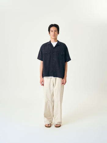 Double Pocket Slub Shirts (Navy)