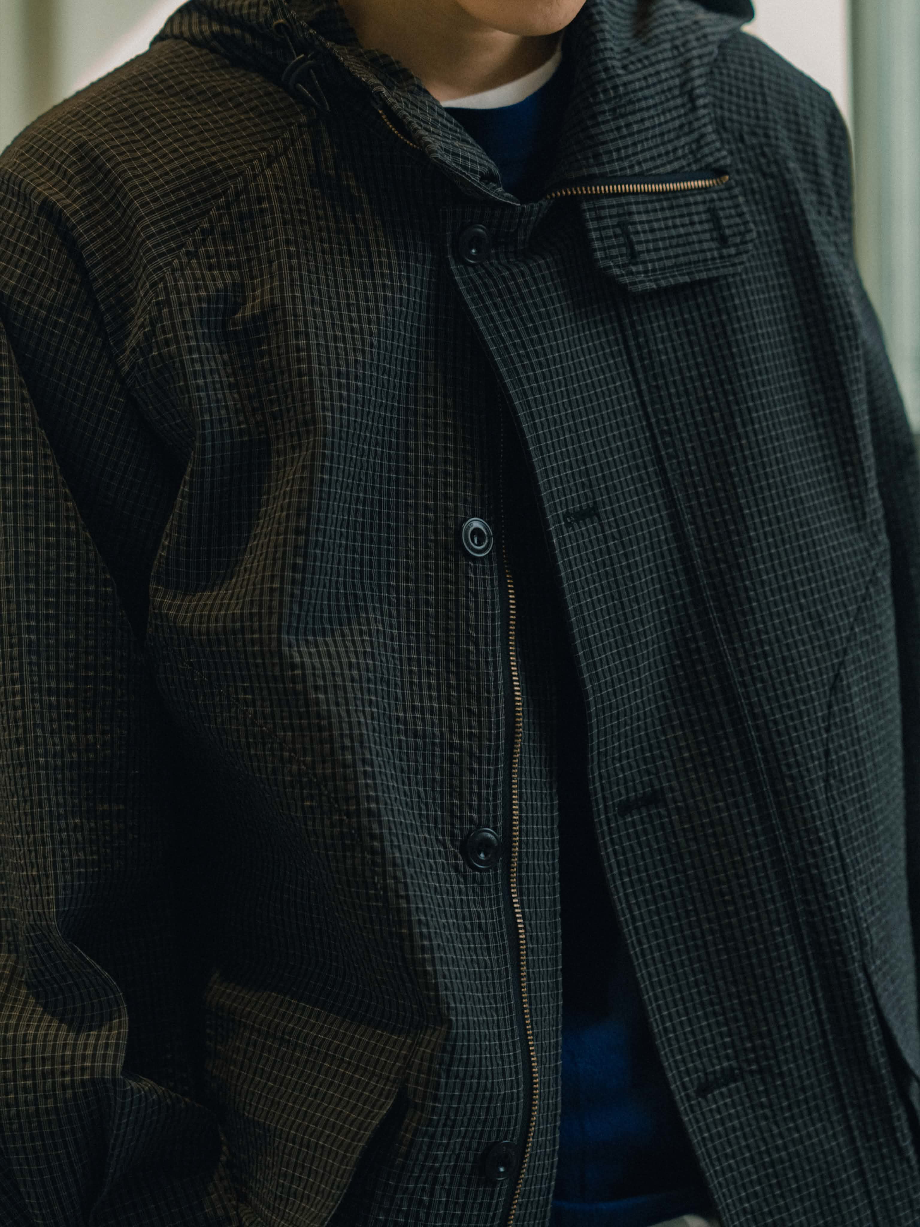 スコットランド代表2019モデル　アウター City Commuter Check Wind Jacket (Check Black) | Havehad