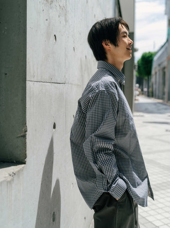Everyday Classic Check Shirts (Navy)