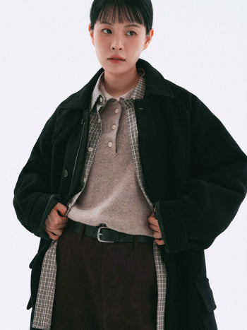 City Wool Half Coat (Charcoal)