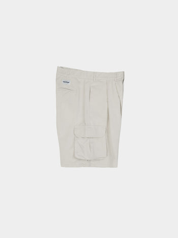 Utility Pin-tuck Cargo Shorts (Ecru)