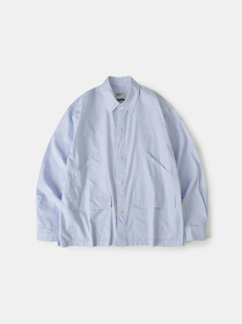 Field Pocket Shirt Jacket (Stripe White)