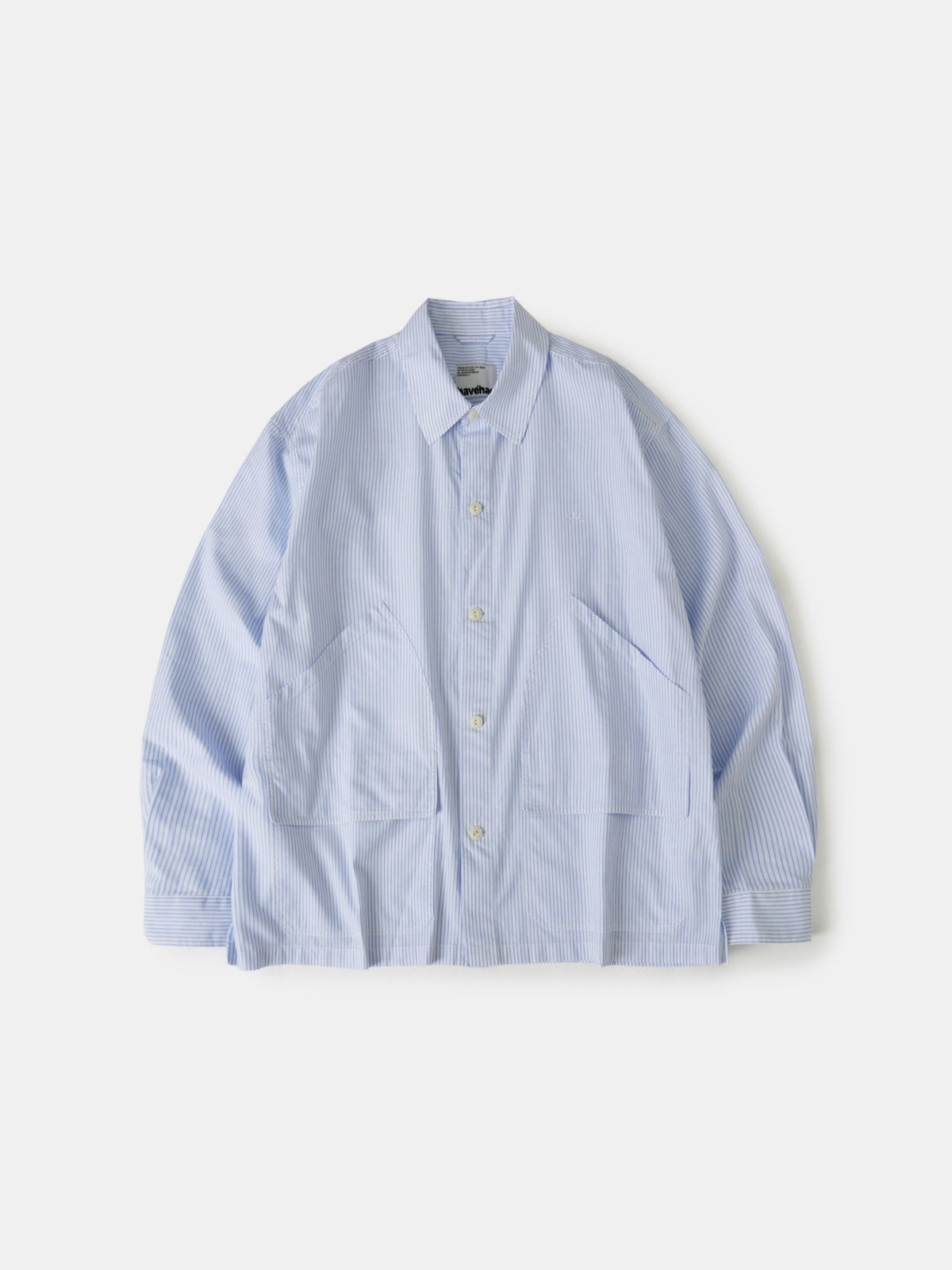 Field Pocket Shirt Jacket (Stripe White)