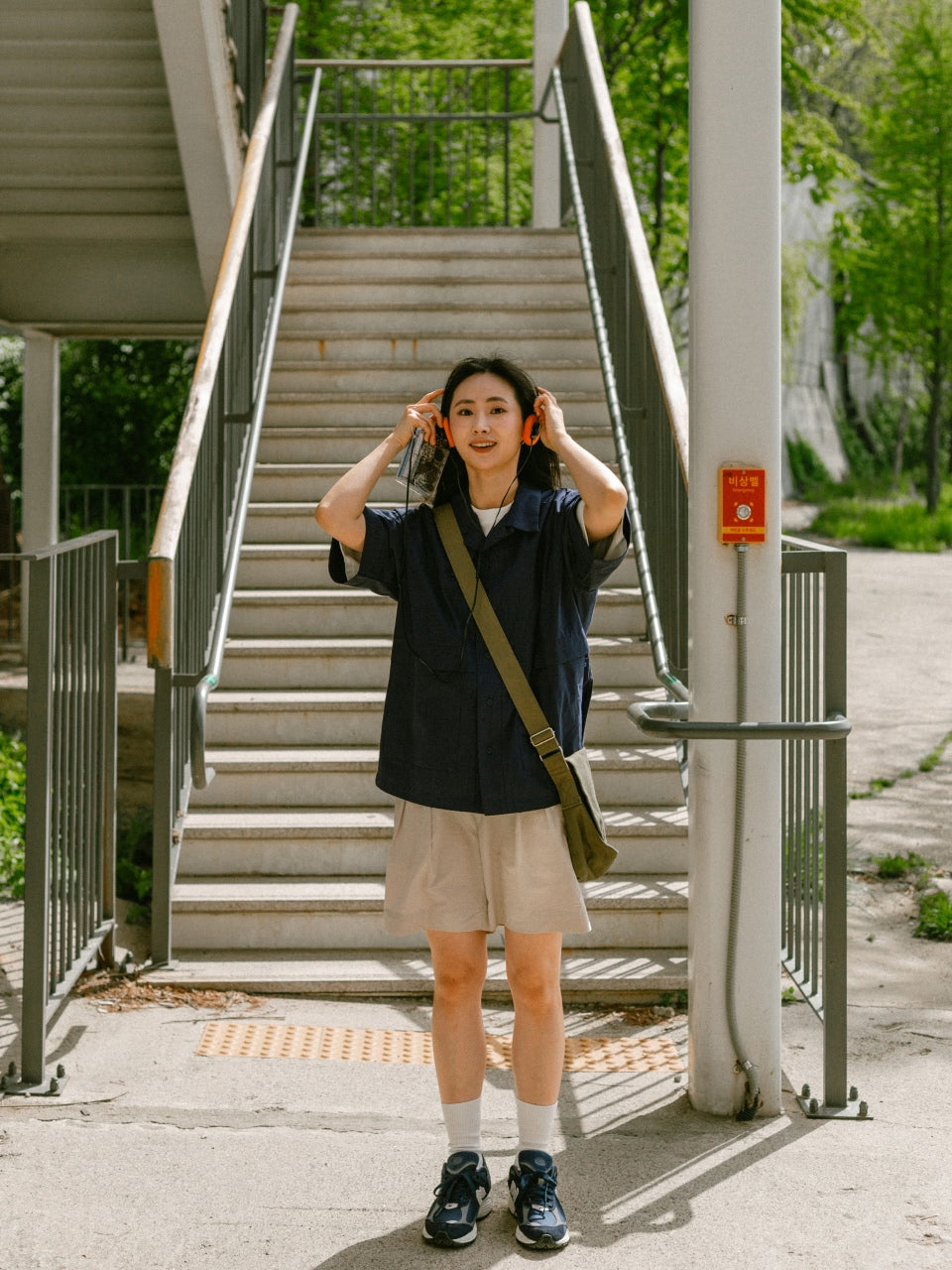 City Summer Light Half Shirts (Navy)