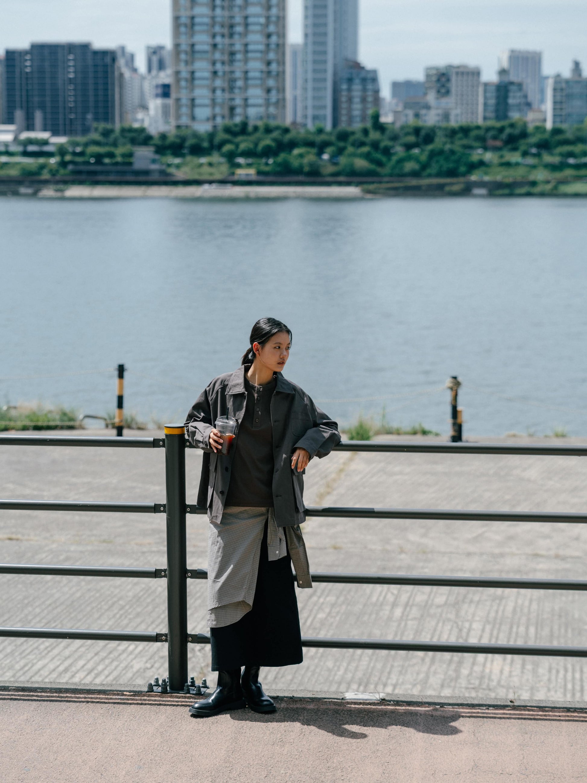 City Worker French Jacket (Ash Brown)
