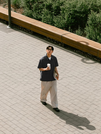 City Summer Light Half Shirts (Charcoal)