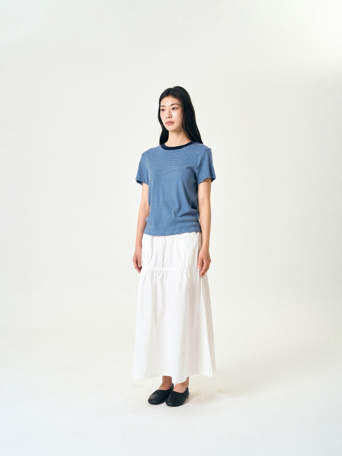 Light String Tiered Skirt (White)