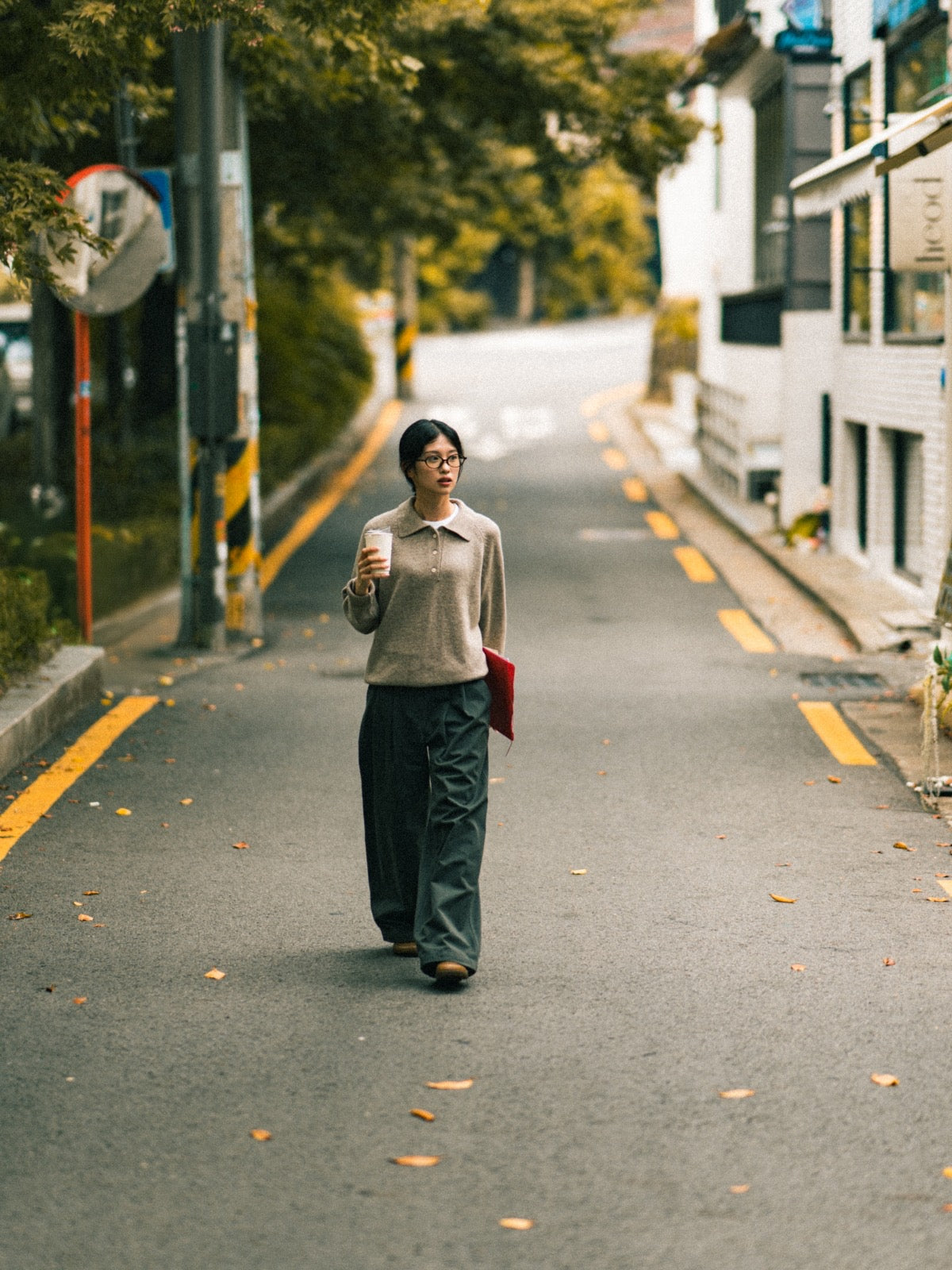 Yak Wool Collar Knit (Navy) | Havehad