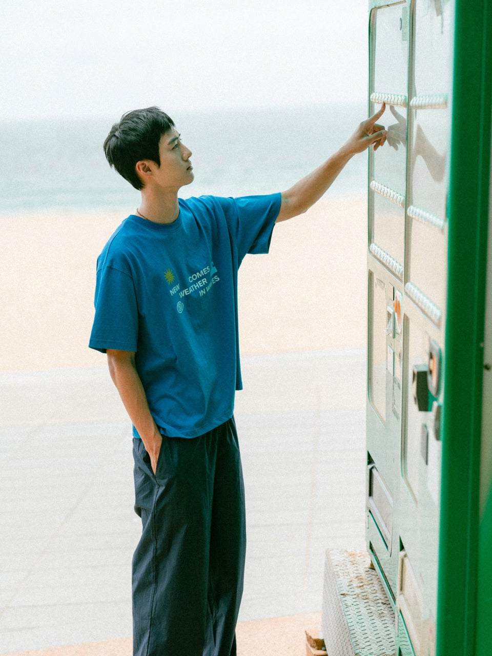 Weather in Waves Tee (Vintage Blue)