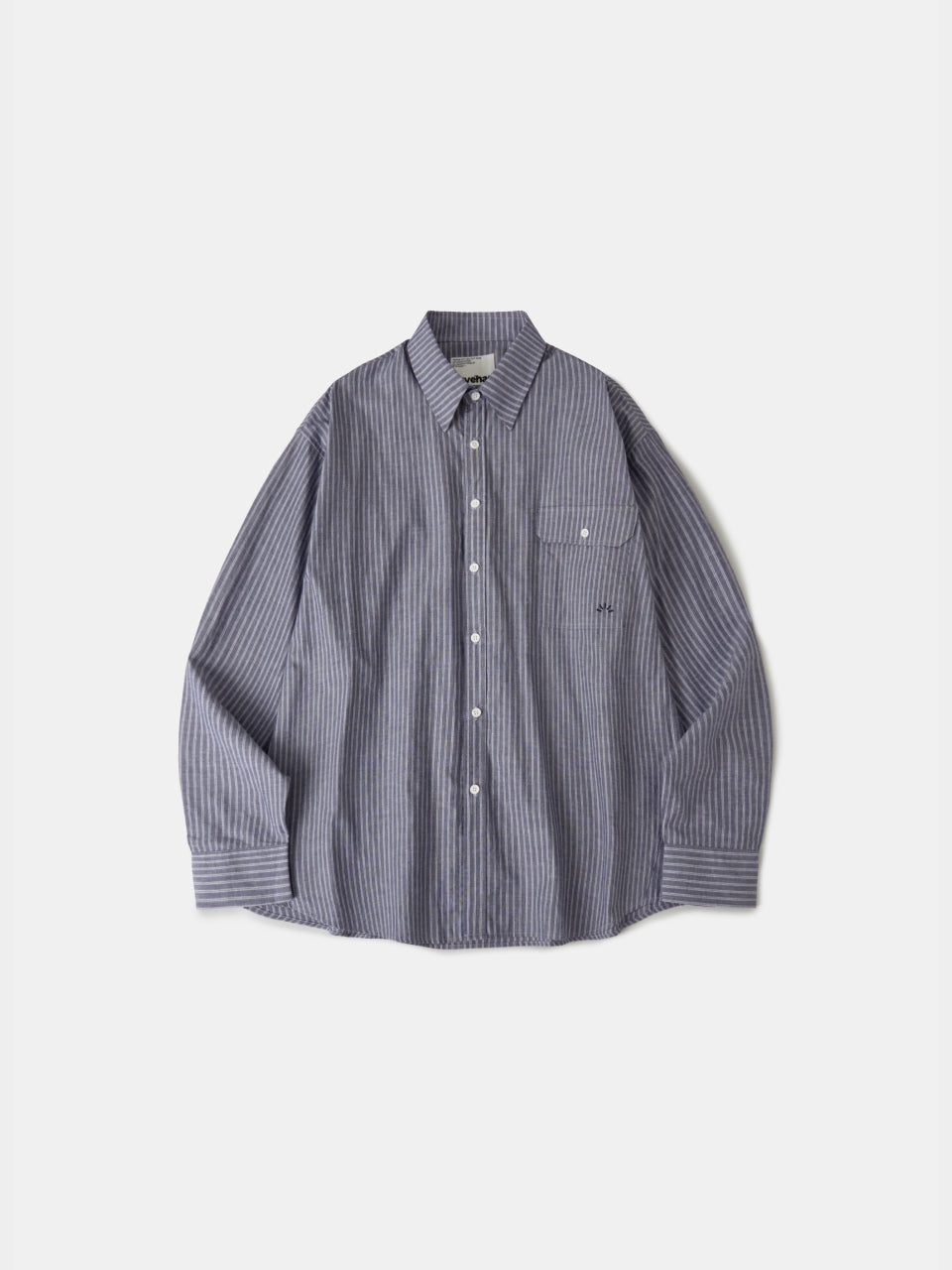 Everyday Pocket Stripe Shirts (Blue Gray)