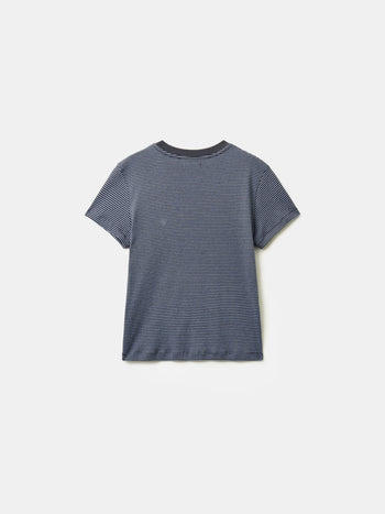 Classic Stripe Tee (Charcoal)