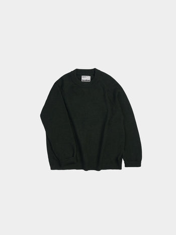 Yak Wool Crewneck Sweater (Deep Green)