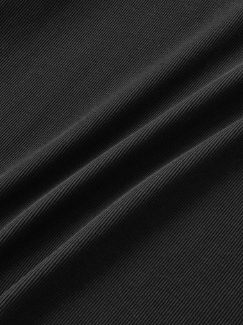 Henley Neck Long Sleeve T-Shirt (Charcoal)