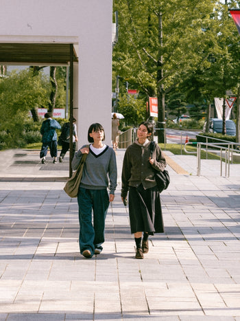(W)Relaxed Flare Chino Skirt (Black)