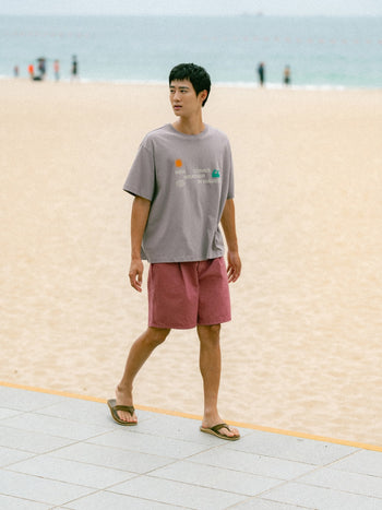 Sea&Sun Washed Pin-tuck Shorts (Pink)