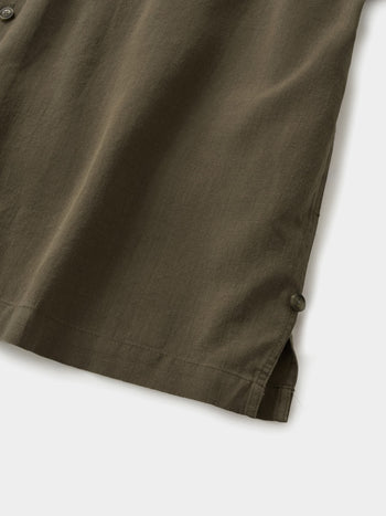 Double Pocket Slub Shirts (Brown)