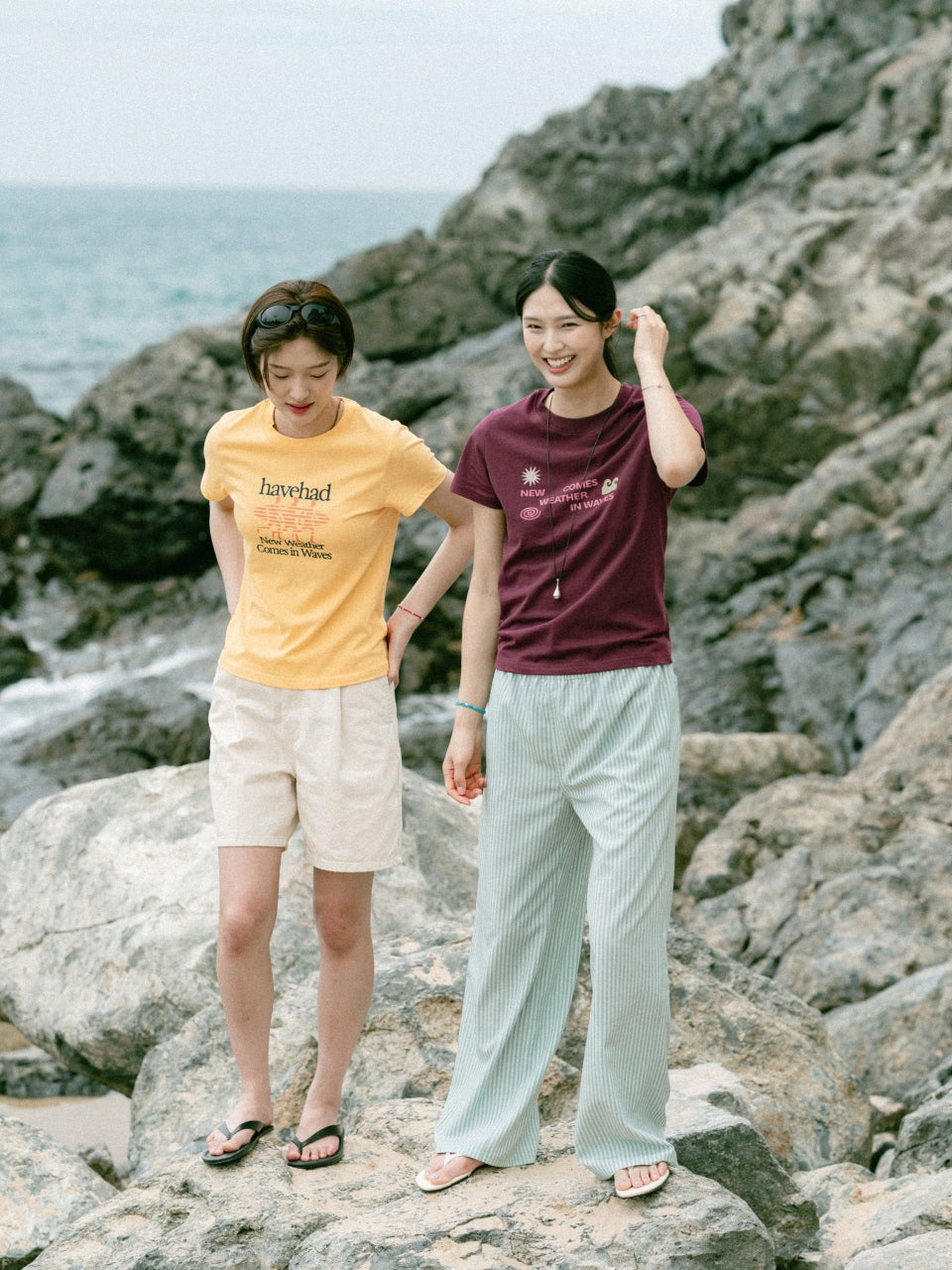 Chasing Waves Tee (Yellow)