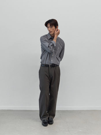 Everyday Classic Check Shirts (Navy)