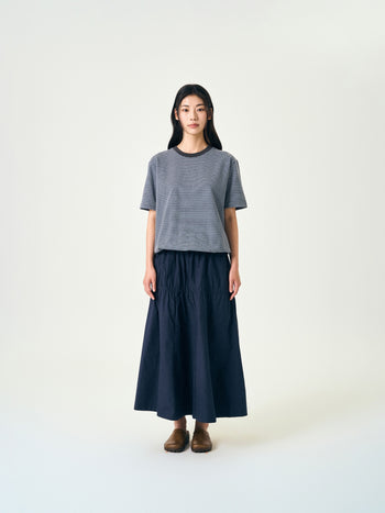 Relaxed Half Stripe String Tee (Stripe Navy)